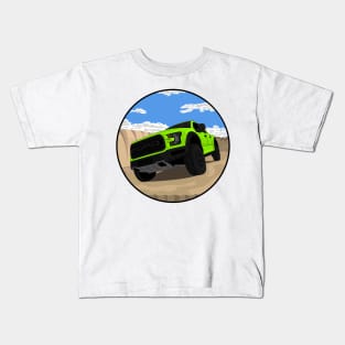 RAPTOR LIME Kids T-Shirt